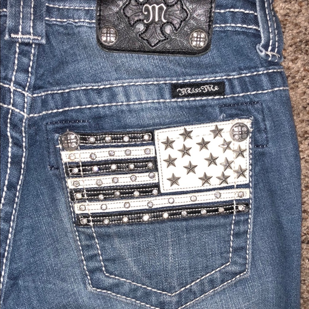 American Flag Miss Me Jeans